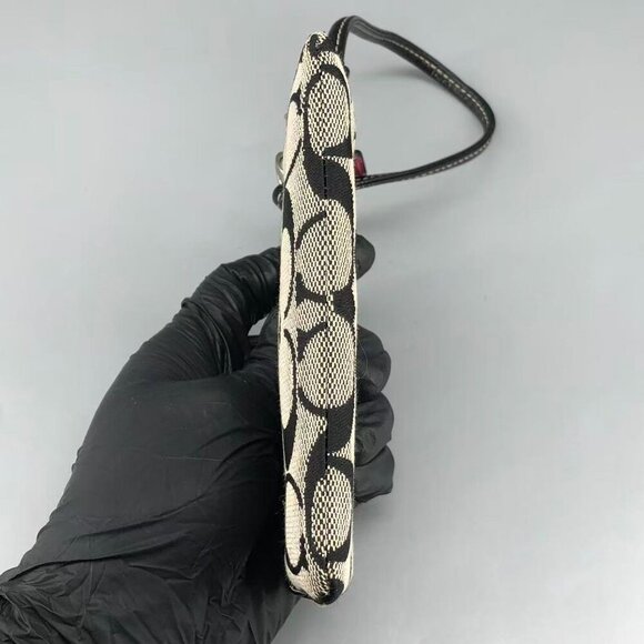 Coach Black and Grey Signature Wallet - Picture 5 of 12